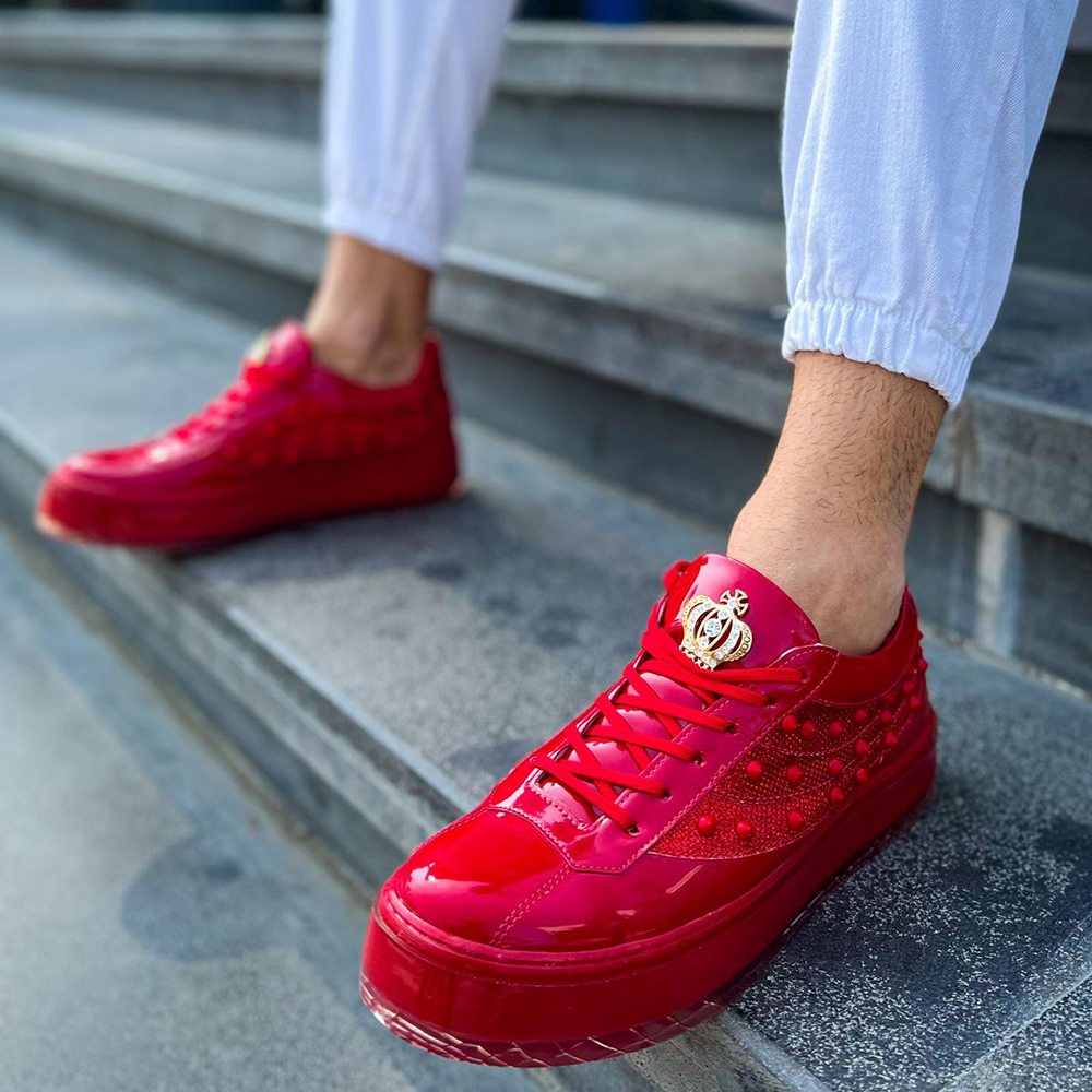 mens sneakers red